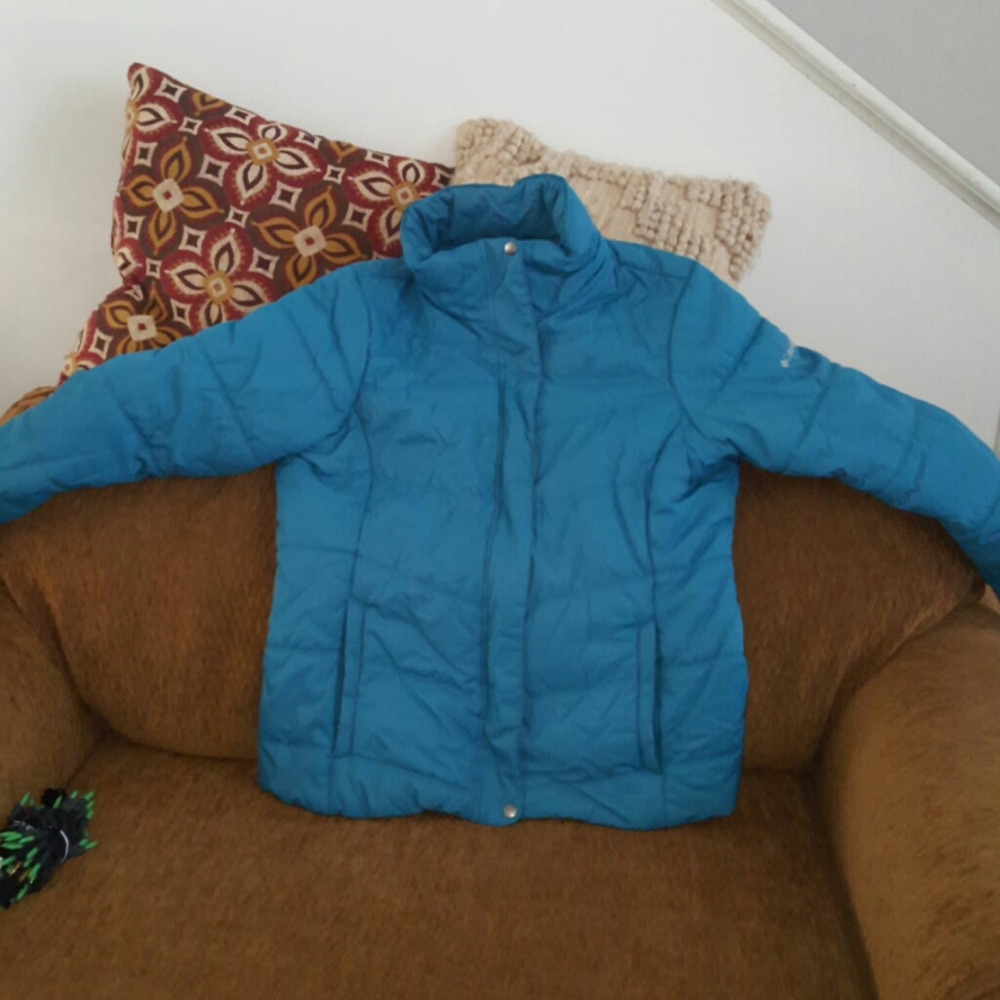 Womans XL Columbia Teal Winter Coat